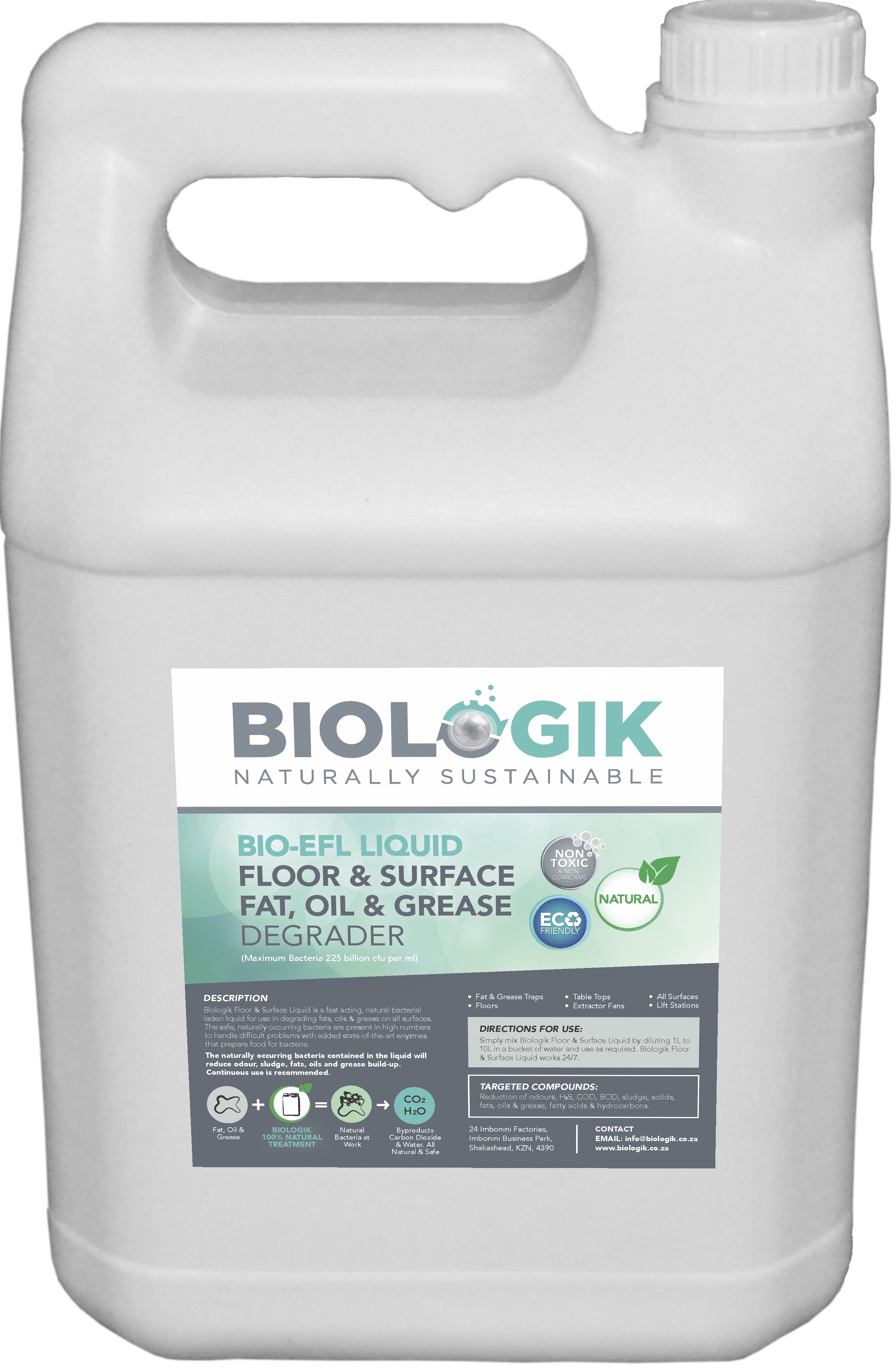 Biological hard surface cleaner