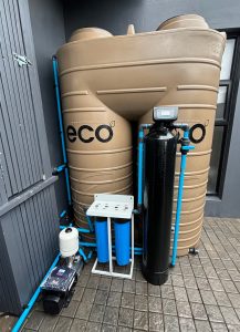 Domestic water treatment system detail